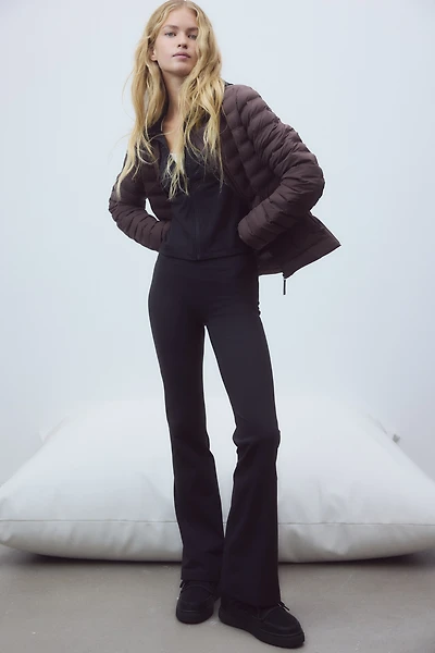 Flared Sports Fleece Leggings with SoftMove™