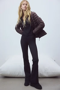 Flared Sports Fleece Leggings with SoftMove™