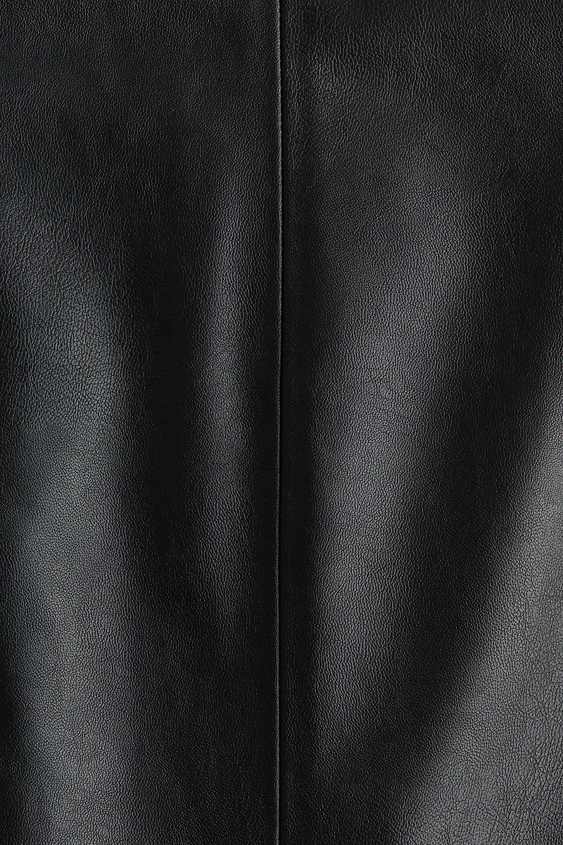 Coated Tie-Belt Dress