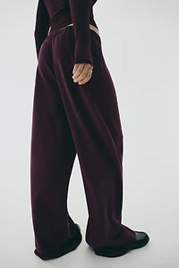 Wide-Leg Pull-On Pants