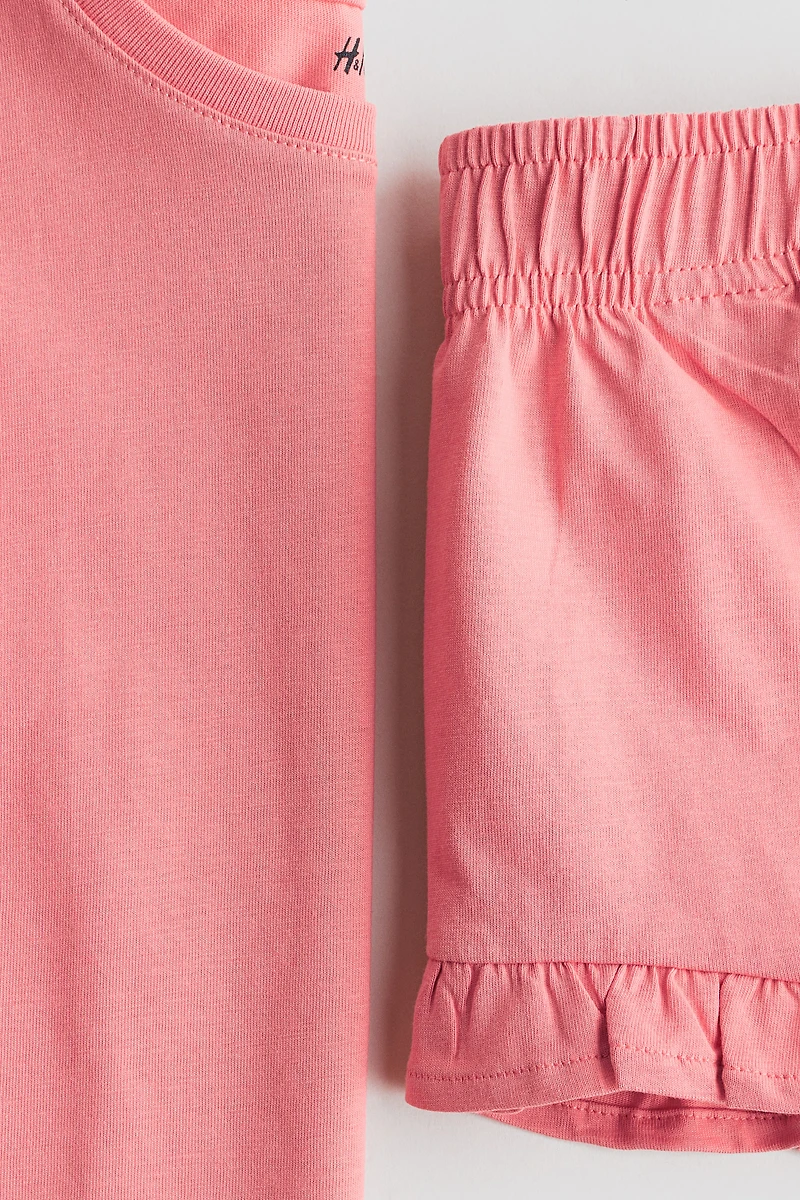 2-Piece Ruffle-Trimmed Set