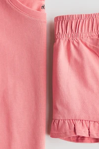 2-Piece Ruffle-Trimmed Set