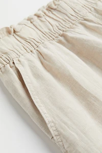 Pantalon de longueur cheville en lin