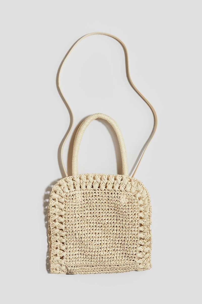 Sac à bandoulière en paille