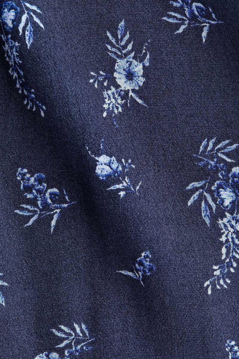 MAMA Robe en viscose avec ceinture à nouer