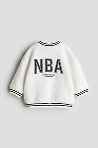 Patch-Detail Baseball Jacket