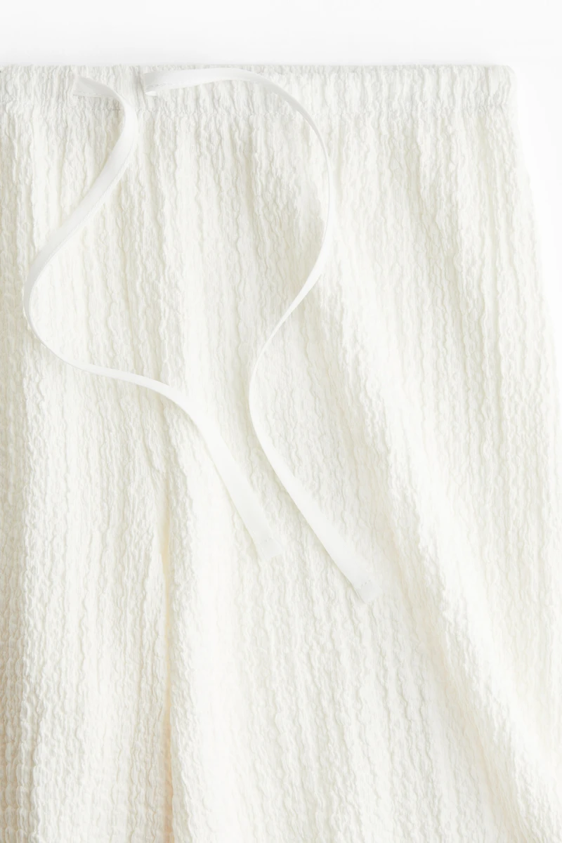 Crinkled Drawstring Pants