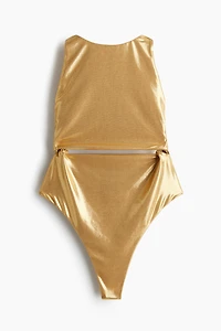 Open-back swimsuit