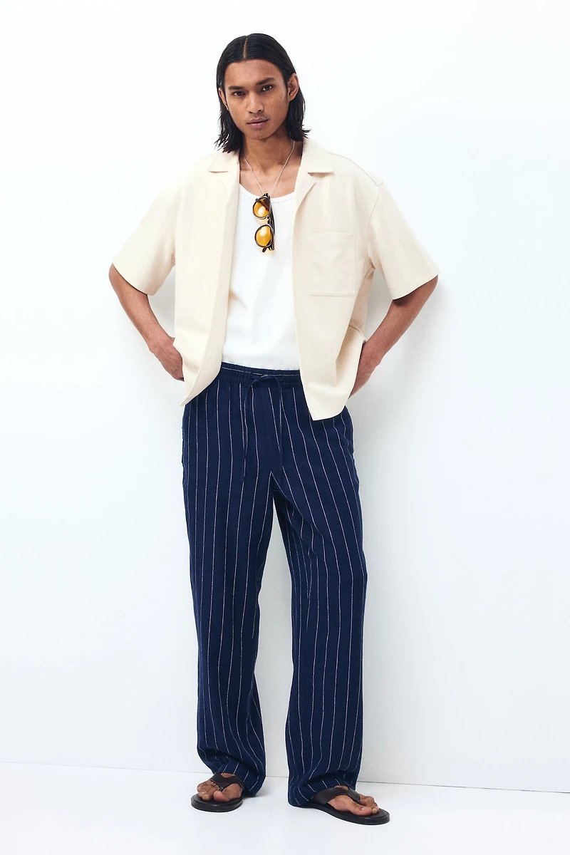 Chemise décontractée à col cubain
