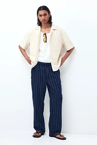 Chemise décontractée à col cubain