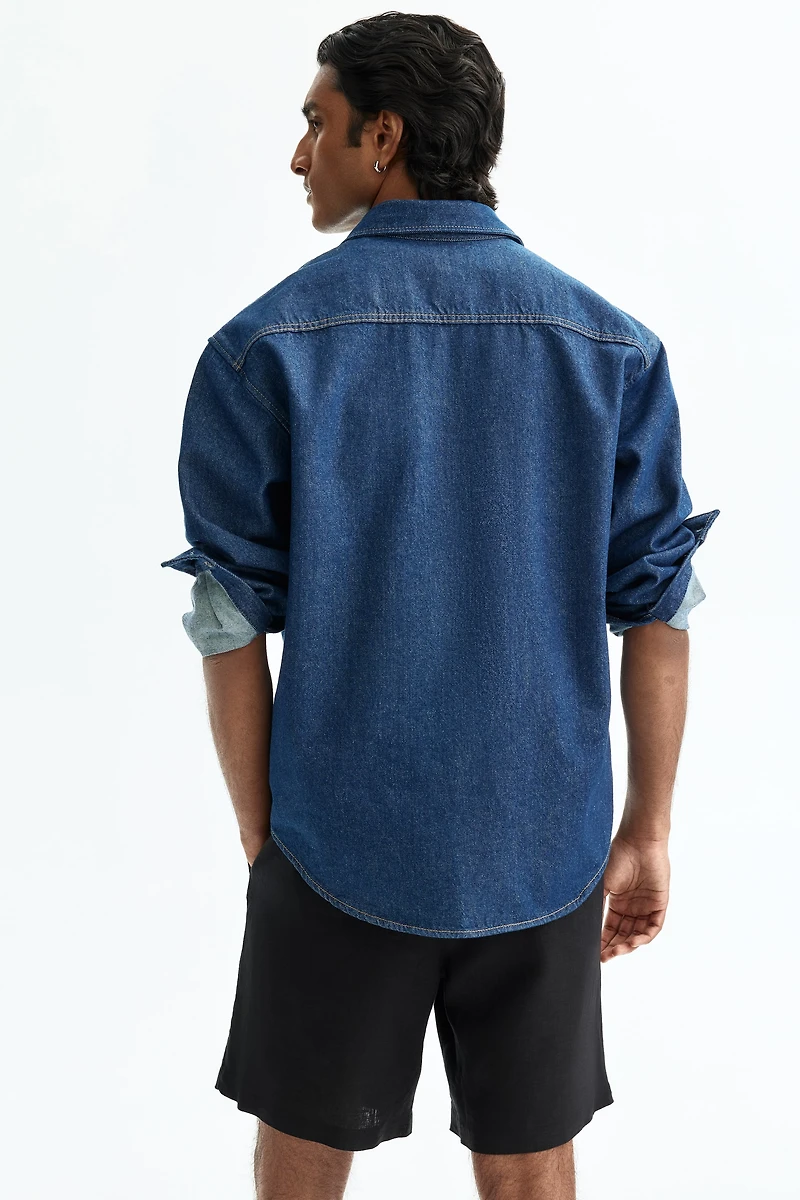 Relaxed-Fit Linen Shorts