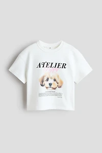 T-shirt ample à motif