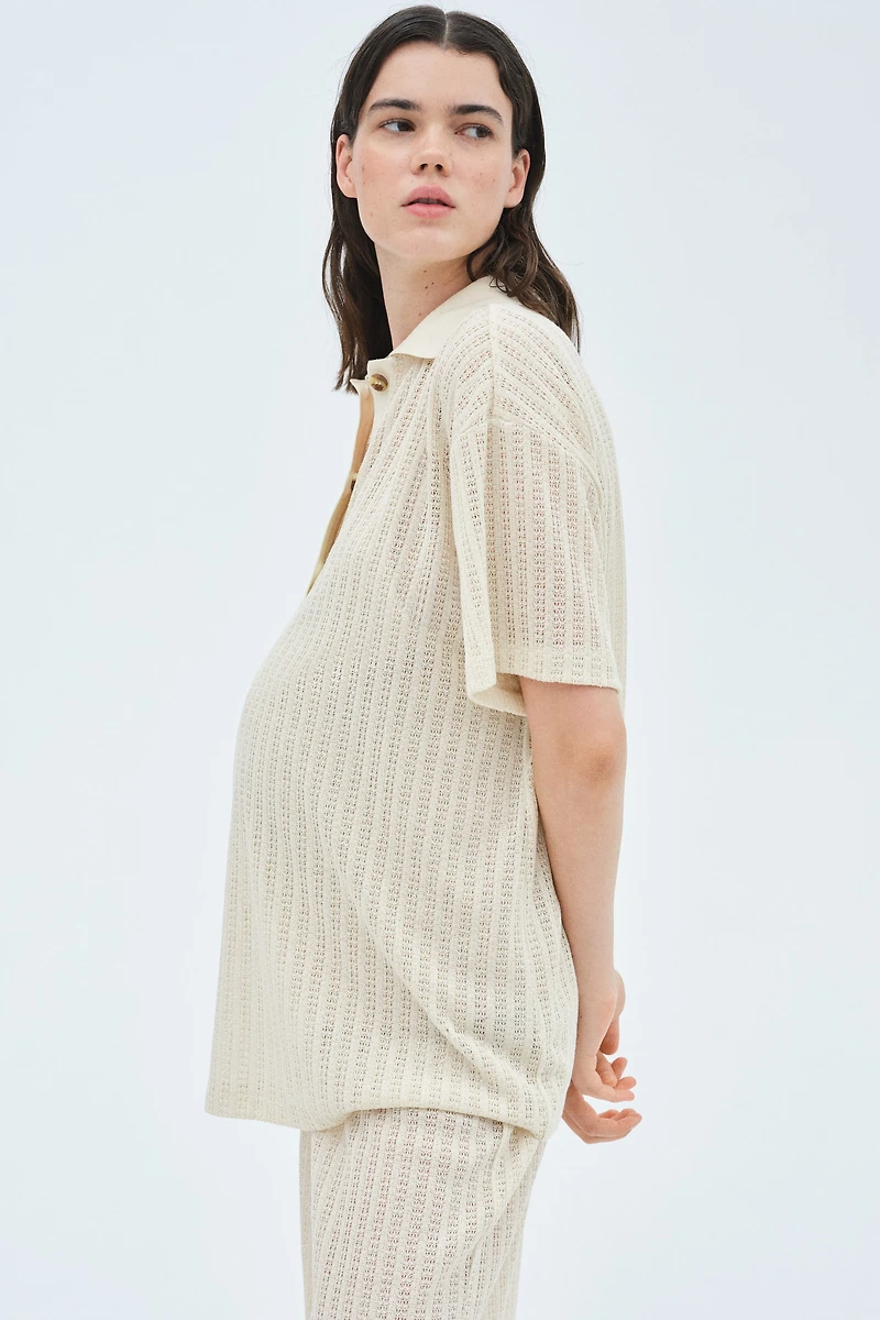 MAMA 2-Piece Crochet-Look Set