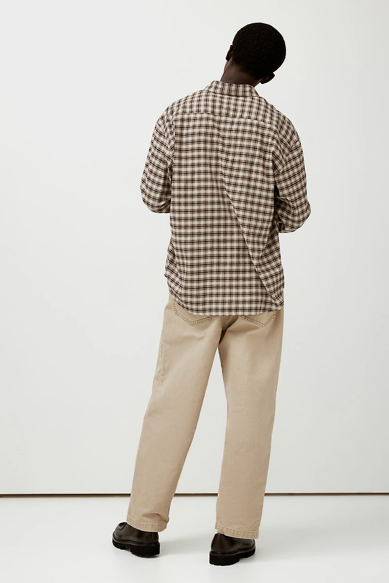 Chemise ample en flanelle