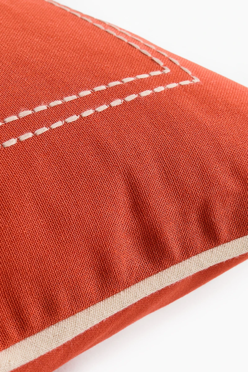 Embroidered-Motif Cushion Cover