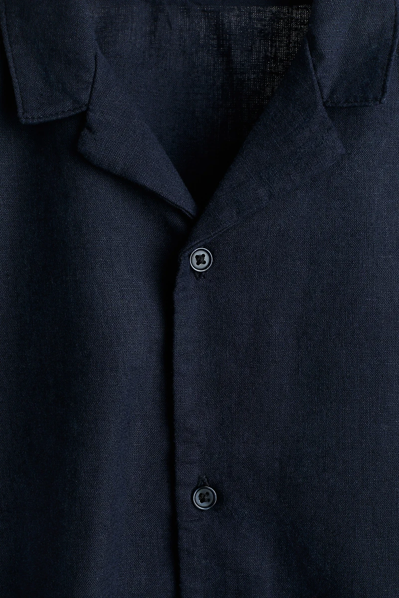 Linen-Blend Resort Shirt