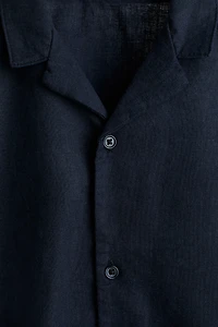 Linen-Blend Resort Shirt