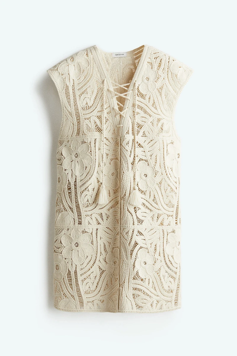 Crochet-Look Dress