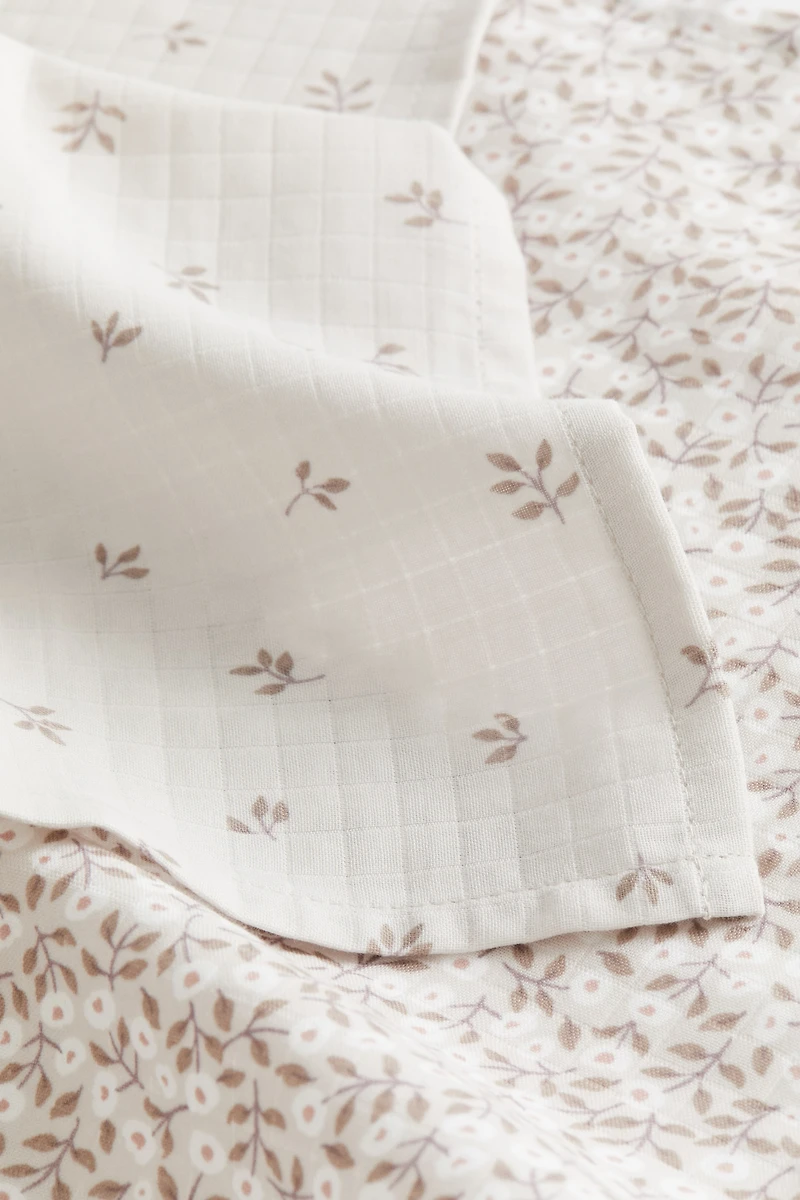 2-Pack Small Muslin Burp Cloths