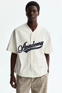 Chemise de baseball décontractée en coton