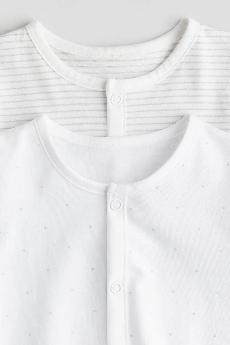 Lot de 2 pyjamas à motif en coton