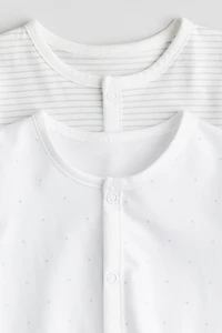 Lot de 2 pyjamas à motif en coton