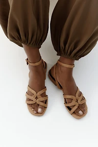 Braided Straw Sandals