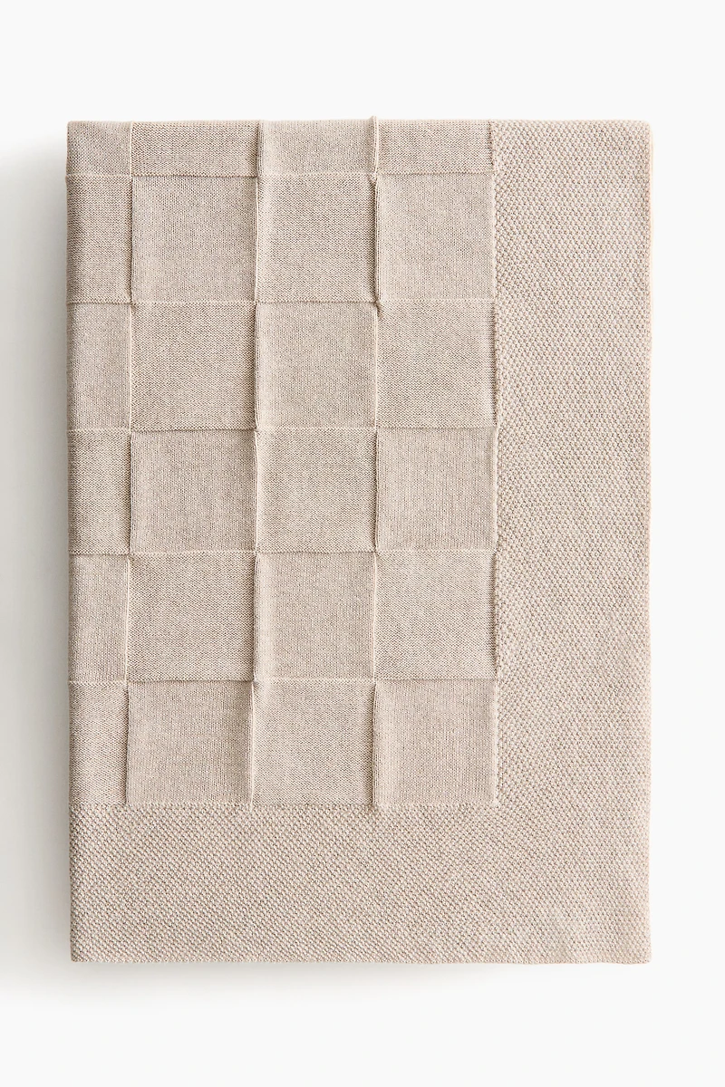 Knit Cotton Throw