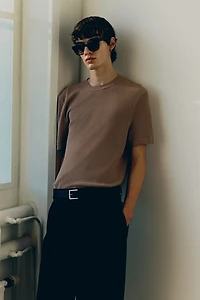 Slim Fit Woven T-shirt