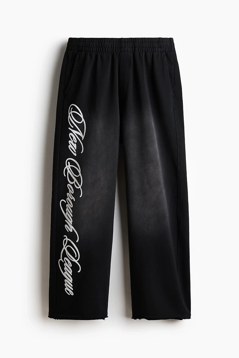Pantalon imprimé grande taille en coton