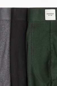 3-Pack Mid-Length Boxer Briefs with Lycra®