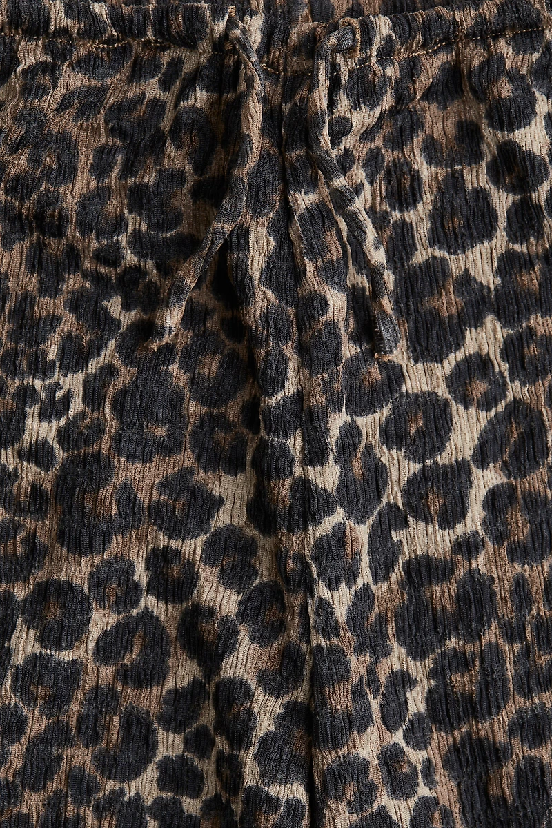 Textured Jersey Pants