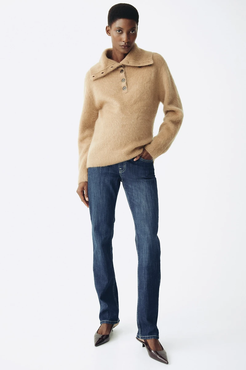 MAMA Slim Straight High Jeans