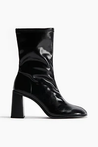 Block-Heeled Ankle Boots