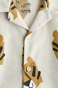 Linen-Blend Resort Shirt