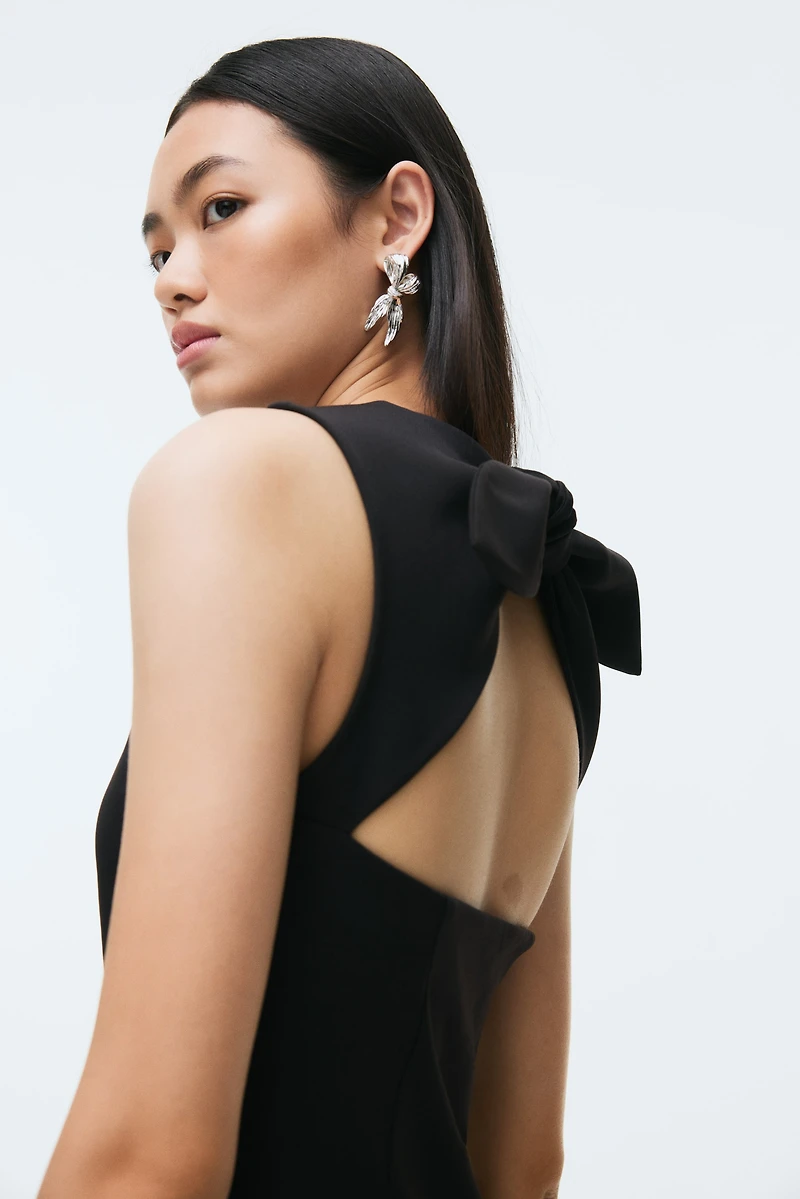 Open-Back Mini Dress