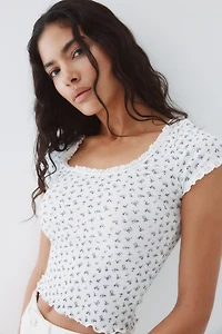 Lace-Trimmed Top