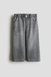 Daisy Wide Leg Paper-Bag Jeans