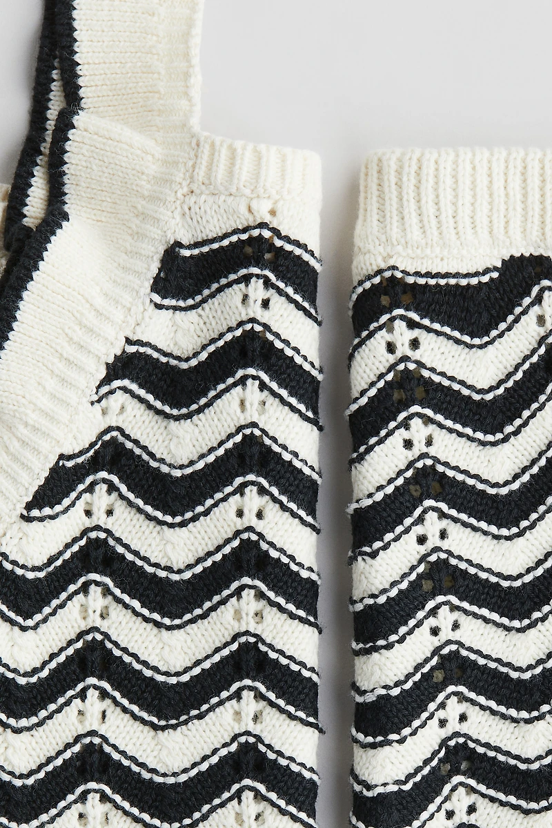 2-Piece Cotton Pointelle-Knit Set