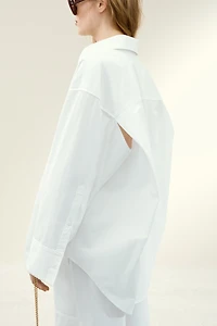 Stitching-Detail Cotton Shirt