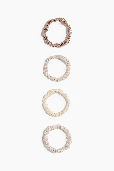 4-pack Silk Scrunchies