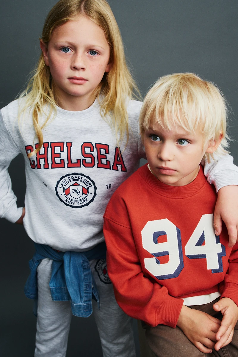 Printed Brushed-Inside Sweatshirt