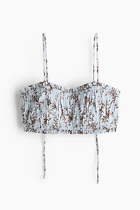 Ruffle-Trimmed Bralette Top