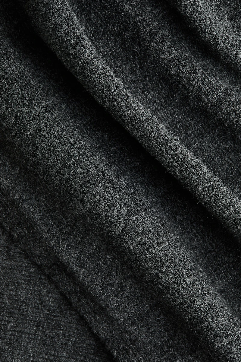 Oversized Scarf-Detail Sweater