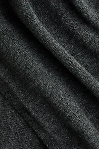 Oversized Scarf-Detail Sweater