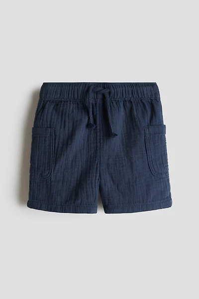 Cotton Muslin Shorts