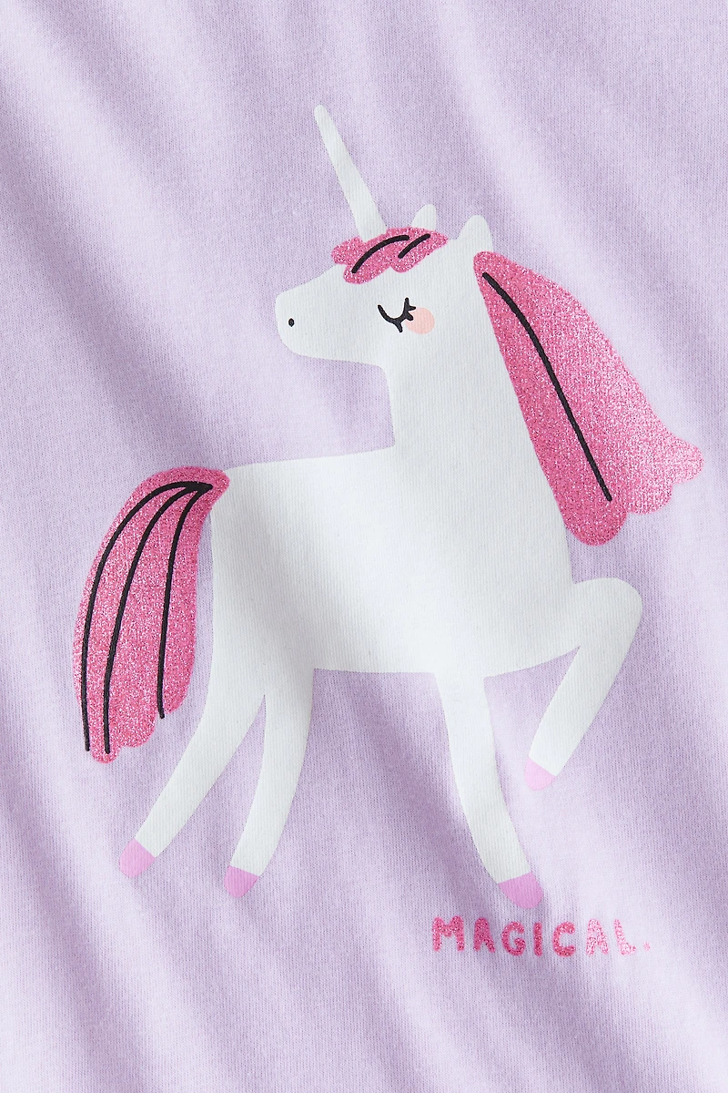 Haut en jersey imprimé