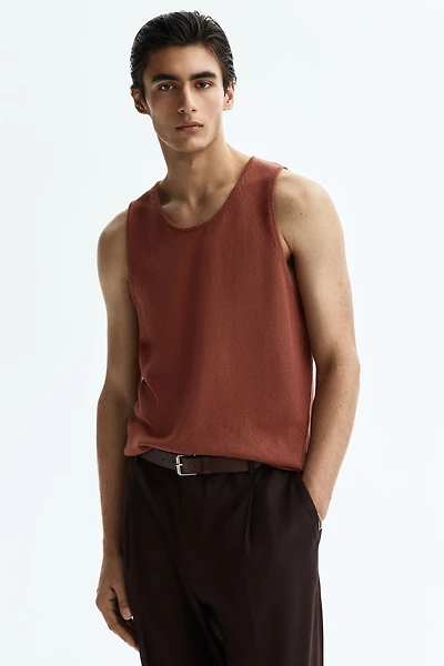 Regular-Fit Knit Tank Top