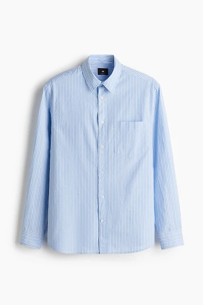 Loose-Fit Poplin Shirt