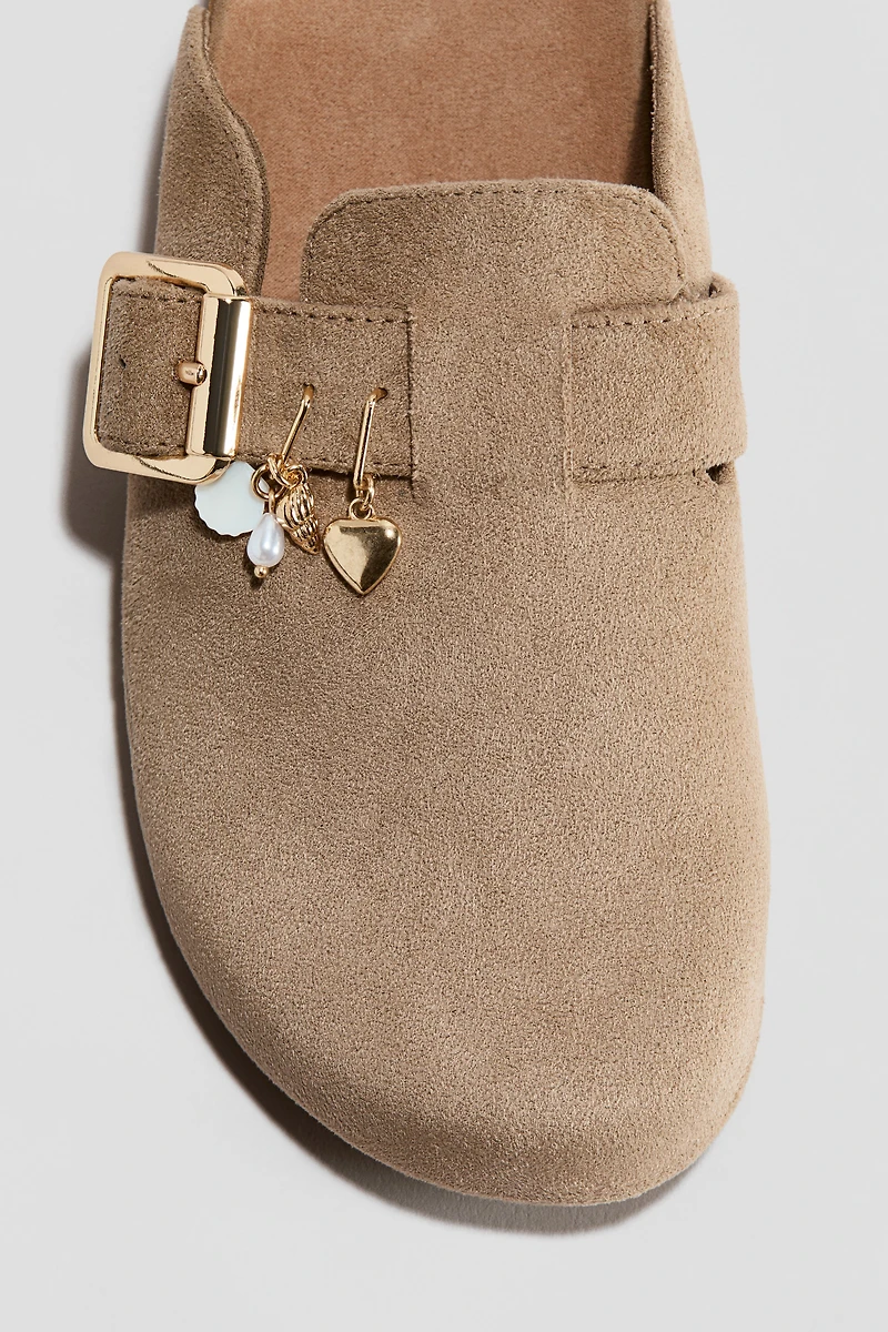 Charm-Detail Footbed Mules
